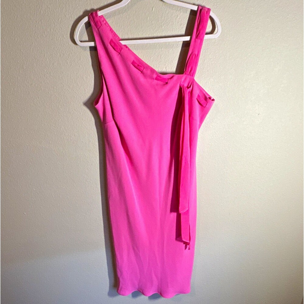 Evan-Picone Women’s Sheath Dress Pink Sleeveless V-Neck Knee Length Size 16